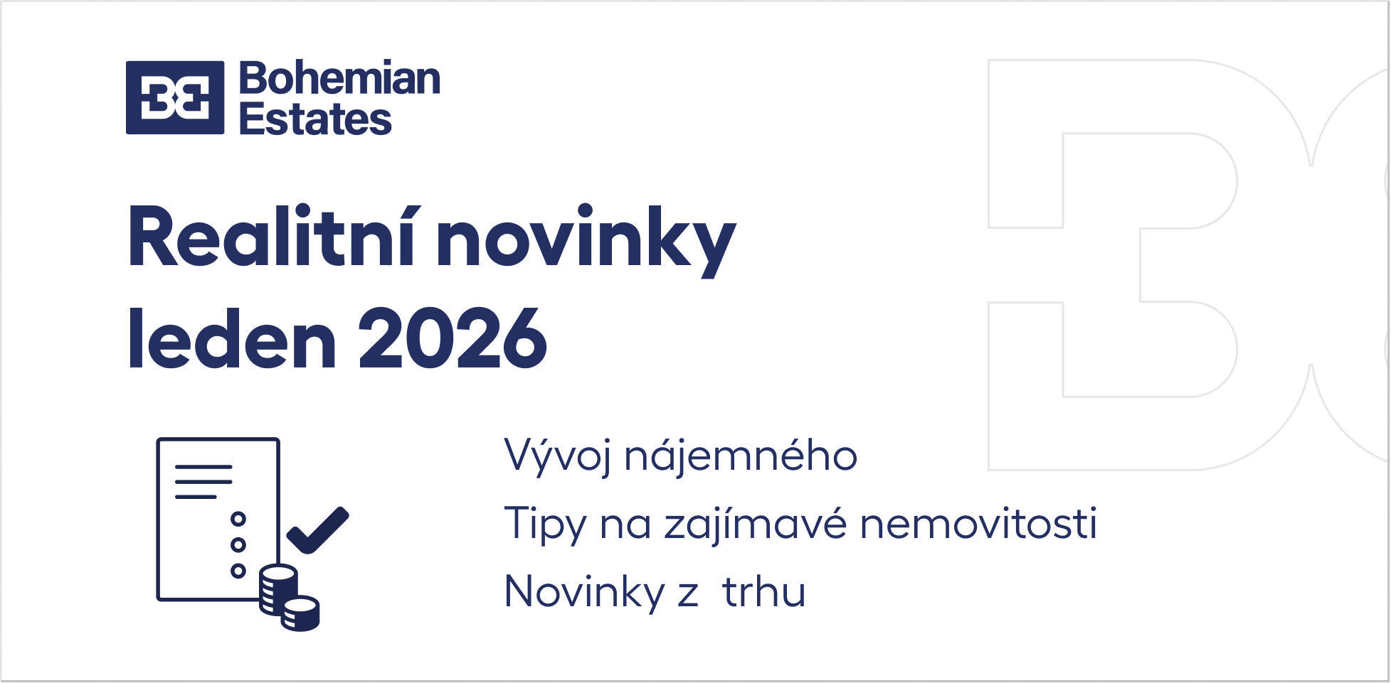 Novinky z realitního trhu - leden 2026